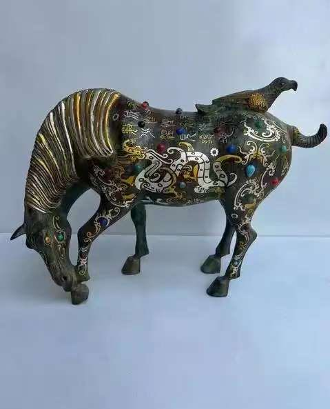 《鎏彩镶嵌马》— 金属工艺